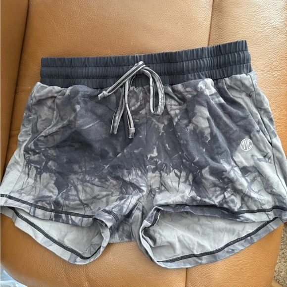 Til You Collapse Black and Gray Athletic Shorts - Picture 1 of 3